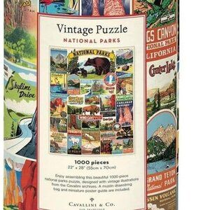 Cavallini Papers & Co. National Parks 1,000 Piece Puzzle